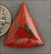 CALIFORNIA POPPY JASPER DESIGNER CABOCHON (U.S.A.) �  17.54 CT. 